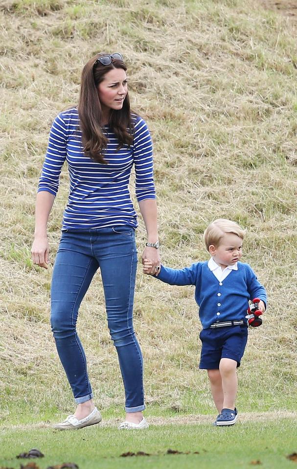  Getting some fresh air with mum Kate