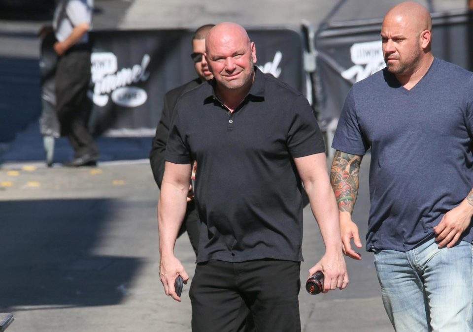  Dana White was present for the surprise 12-round sparring session