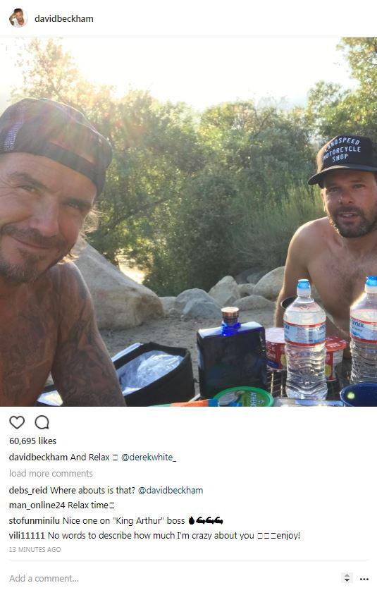  David and his friend Derek White enjoyed some camping time