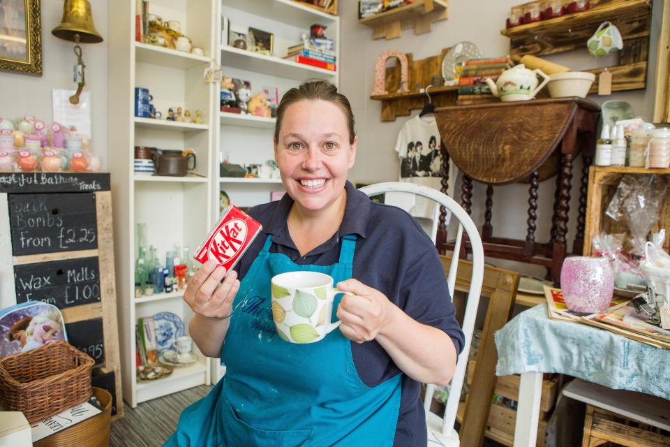  Emma Duncan found the 1995 snack at the bottom of an old box of crockery