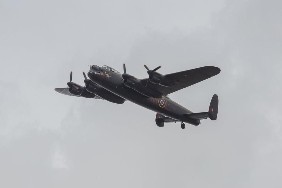  The Lancaster flew over the Aldi supermarket in Wetherby