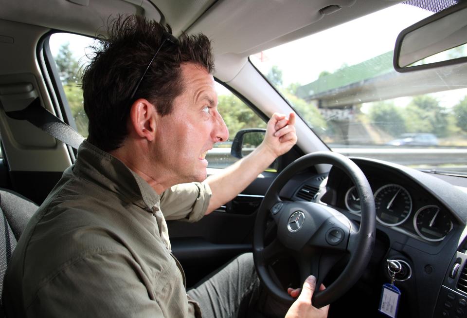  The average Brit breaks the law 32 times a year - such as furiously gesturing at other drivers