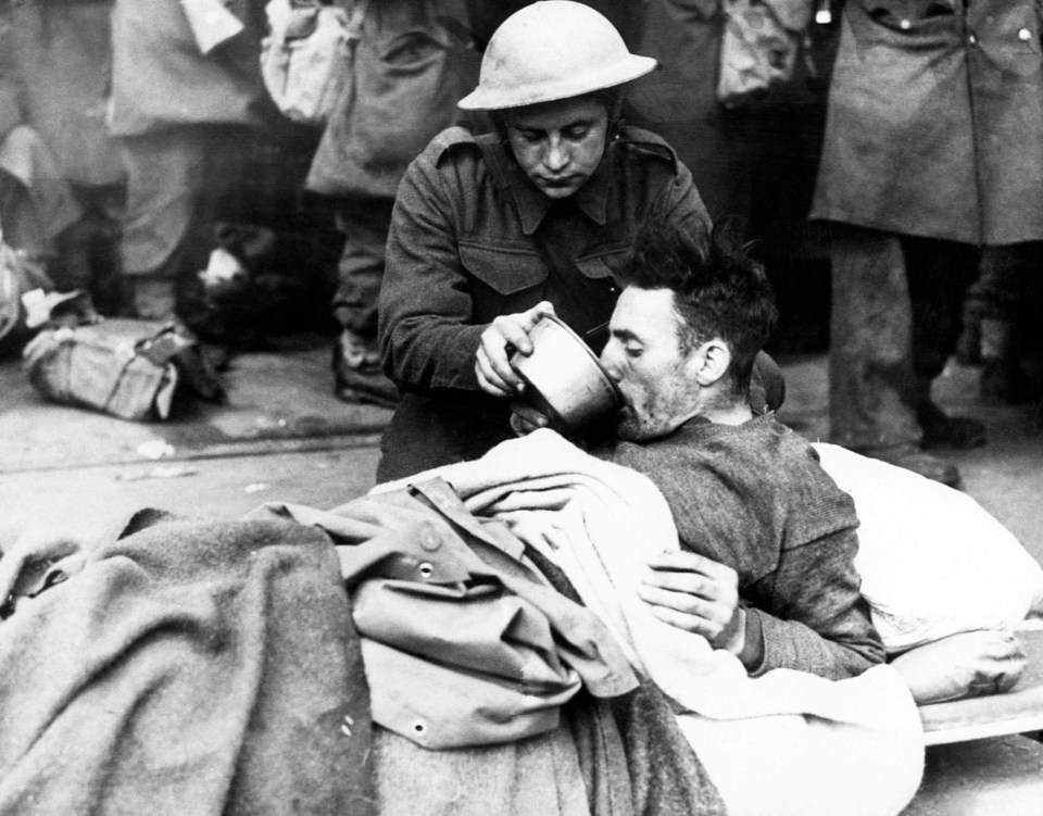 Medics dedicated to treating the wounded were among the real heroes of Dunkirk (file picture)