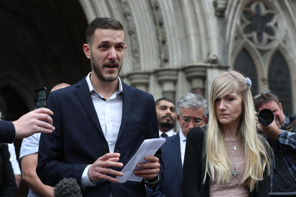  Charlie Gard's parents paid tribute to their son this afternoon as they gave up the legal battle