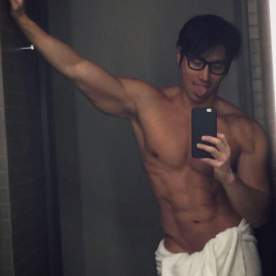  The male model poses in his 'birthday suit' as he turns 50