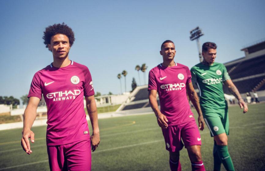 Manchester City launched their new away kit on Tuesday