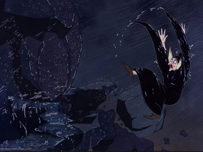  The Evil Queen was a touch clumsy at the end of Snow White