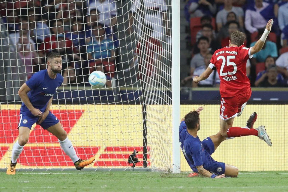 Thomas Muller scored twice as Chelsea were made to pay for their defensive mistakes