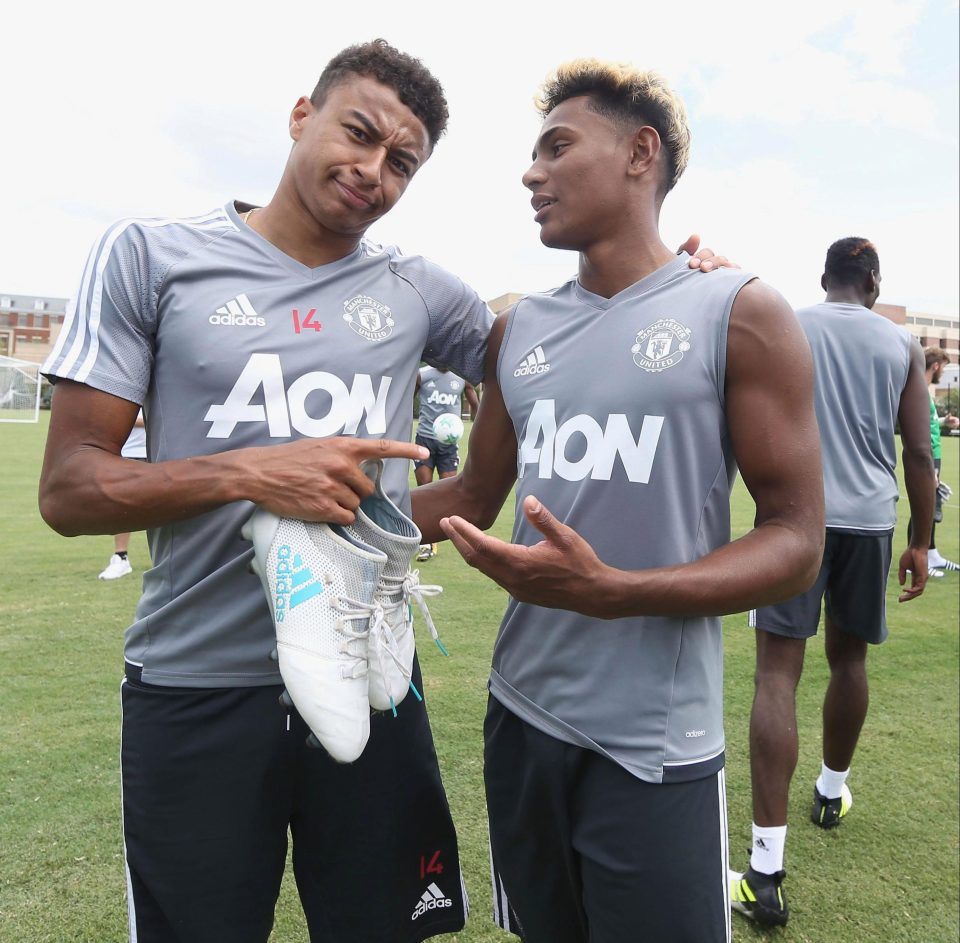  Jesse Lingard (left) could has some more competition for his place in the Manchester United first team