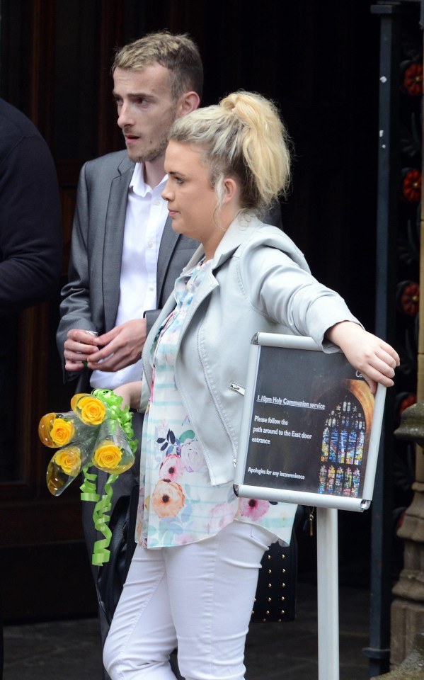 The service was held at Manchester Cathedral, just yards from the scene of the attack