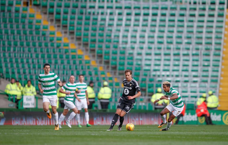  Celtic Park was subdued for the Champions League first-leg