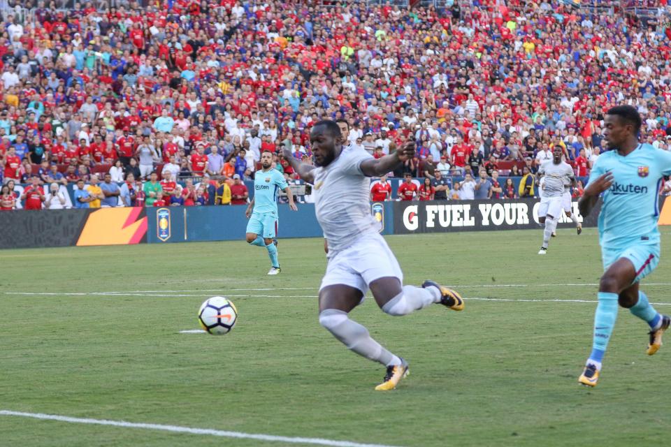  Romelu Lukaku had an early chance but couldn't quite reach a cross from the right