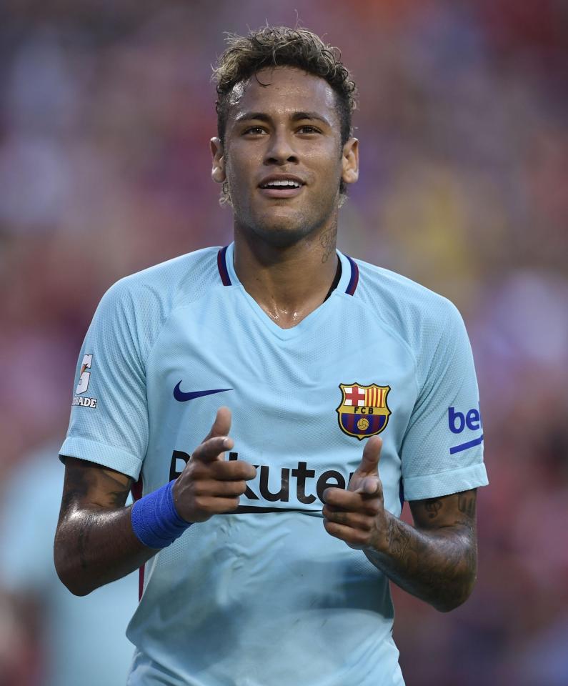  Neymar continued his hot form in pre-season after two goals against Juventus