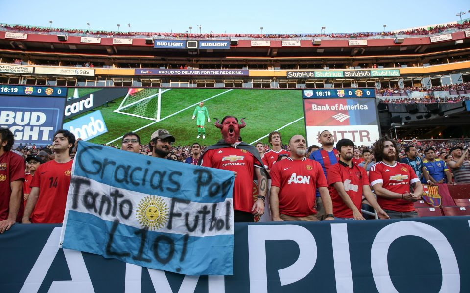  Over 80,000 fans were in attendance for the friendly at FedEx Field