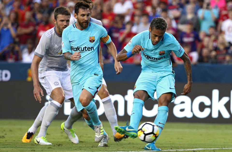  Neymar slots home for Barcelona in the first half at FedEx Field