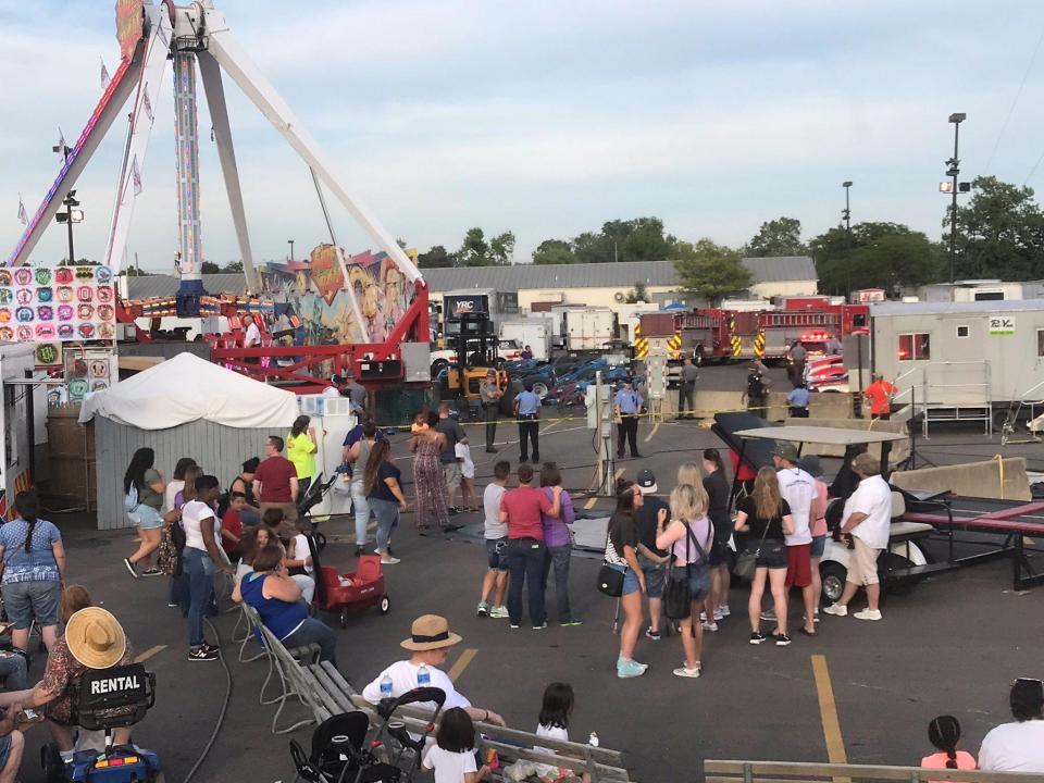  The horror accident occurred on the opening night of the fair