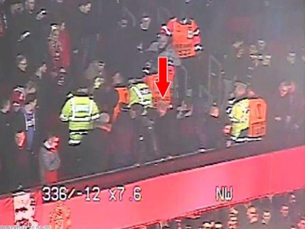  Violence broke out in the stands during a match between Manchester United and Liverpool