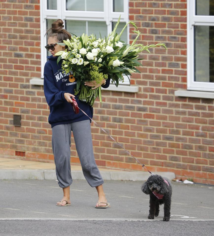  The Towie star was also reunited with her beloved dog Daisy