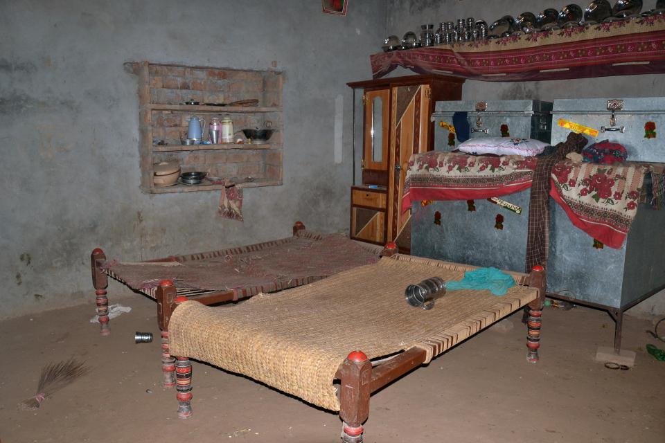  Pictured is the room where the girl, 16, was raped as revenge for her brother's alleged attack on her rapist's sister