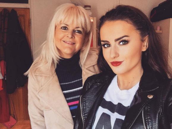  Amber pictured with mum Sue. She has admitted Sue did not want her to have sex on TV