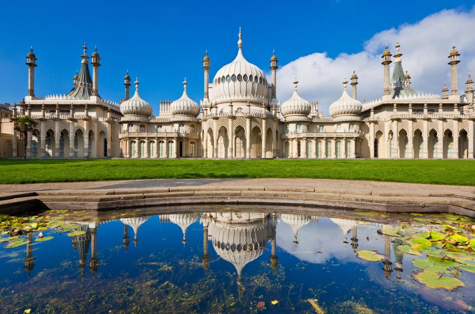 Brighton Royal Pavilion was redesigned in the early 1800s by the designer John Nash in Indian and Chinese style