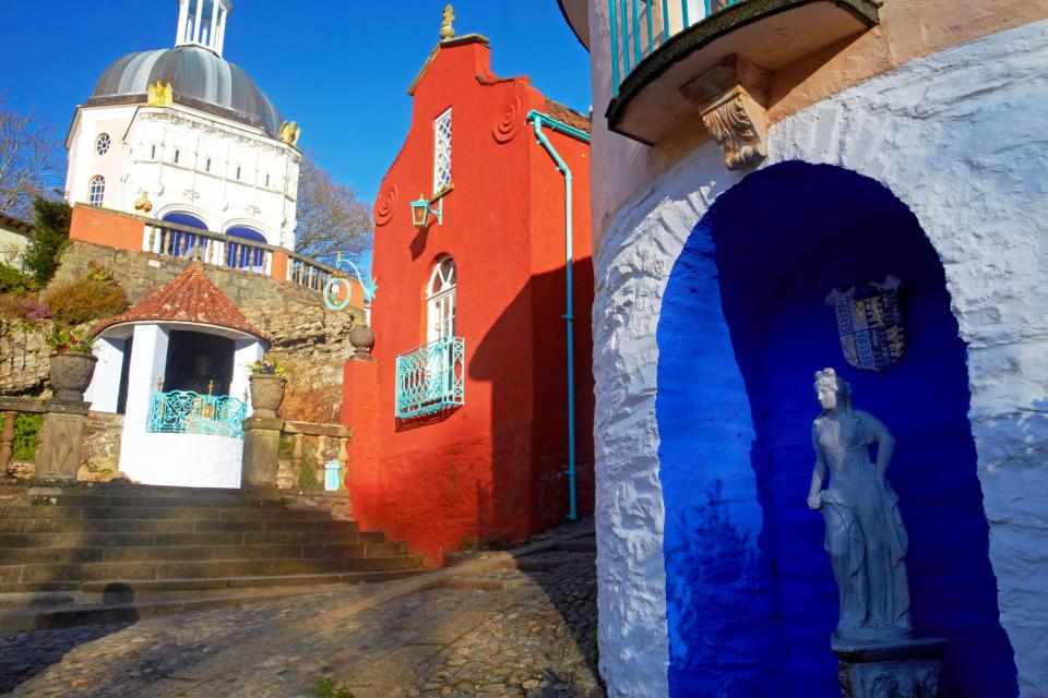 Portmeirion is actually a tourist village in Gwynedd, North Wales 