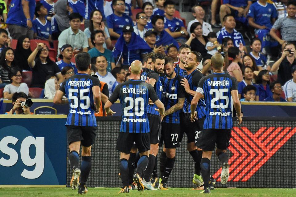 Inter Milan proved much too strong for Chelsea in Singapore