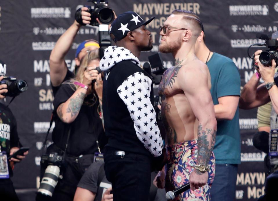  Floyd Mayweather and Conor McGregor meet in their huge fight on August 26