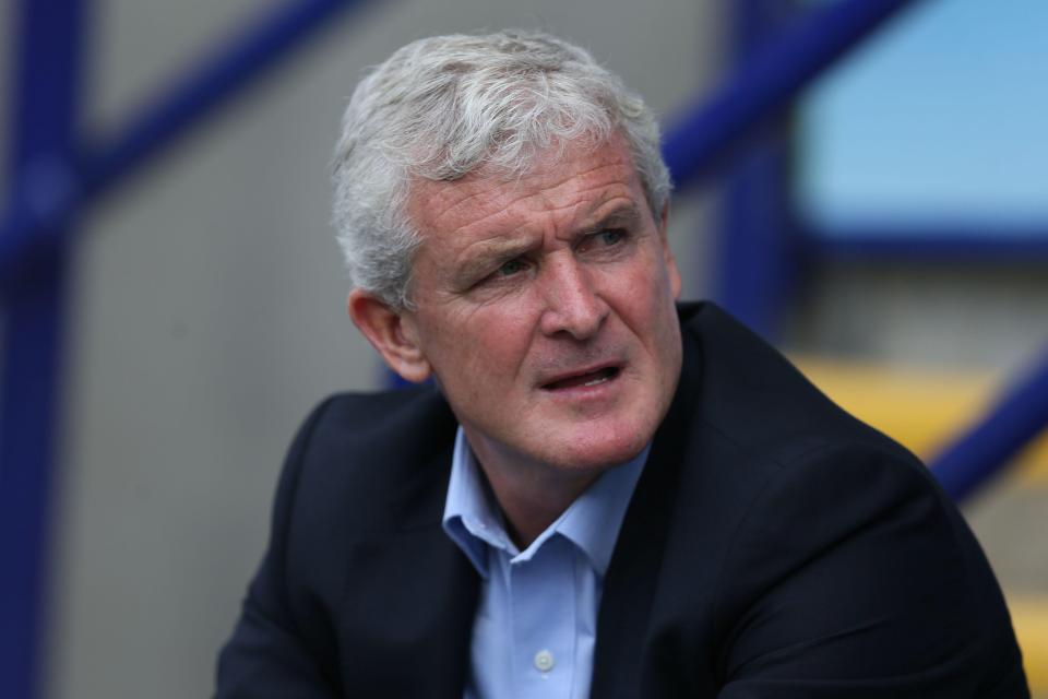  Stoke boss Mark Hughes has been in the market for a new forward