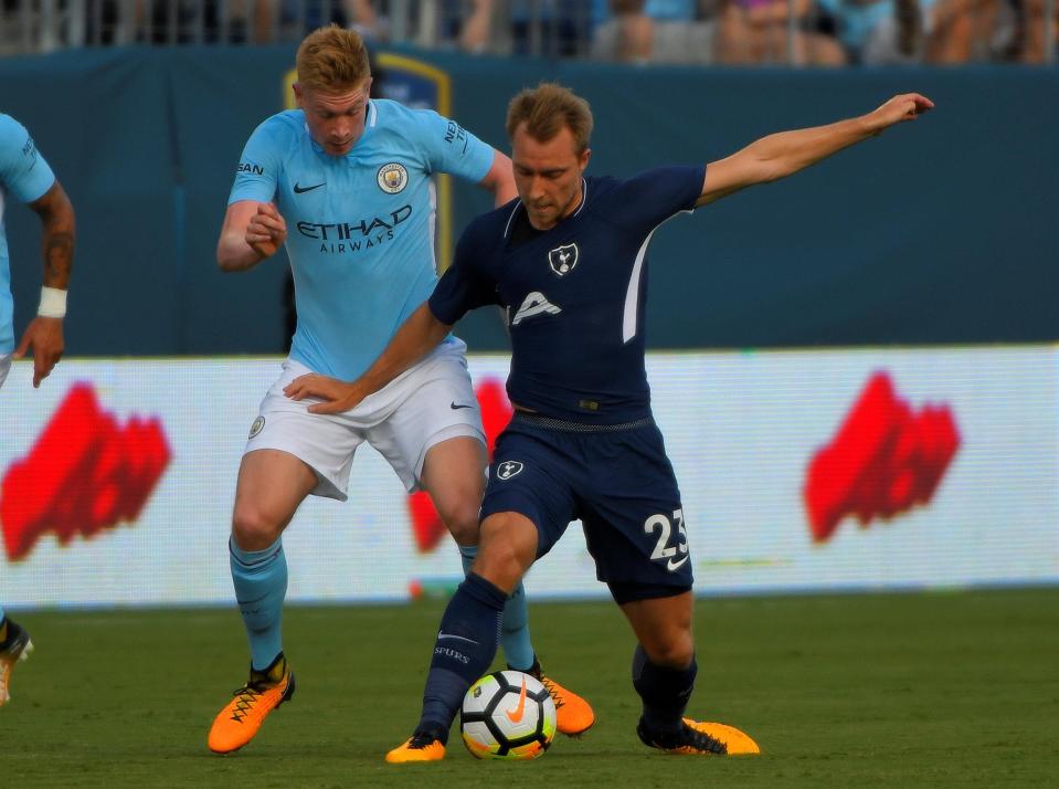  Spurs were thrashed by Man City on their pre-season match