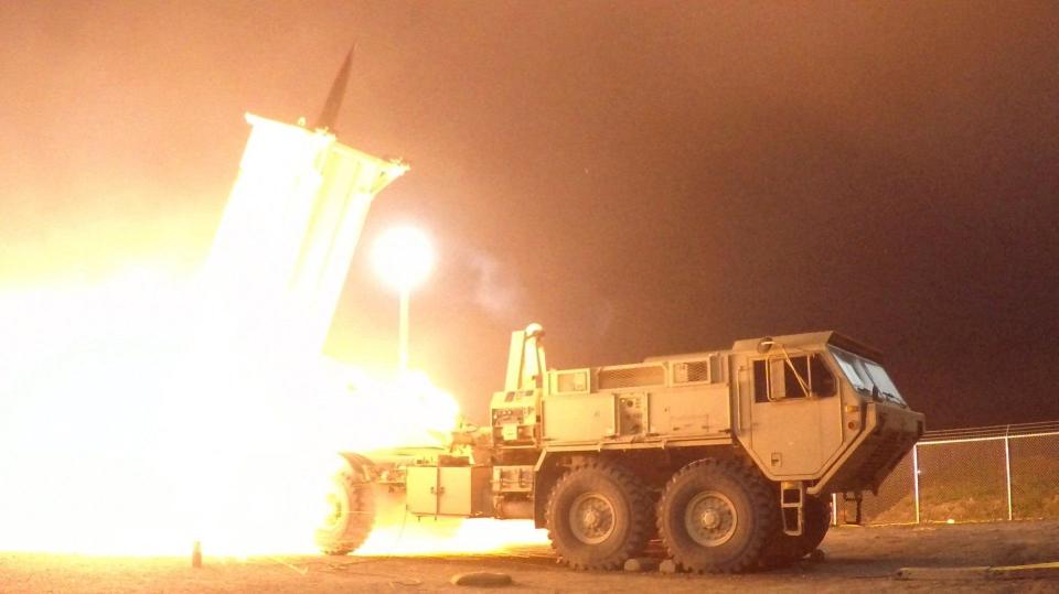  US forces test the THAAD interceptor at a site in Alaska following rocket launches by North Korea