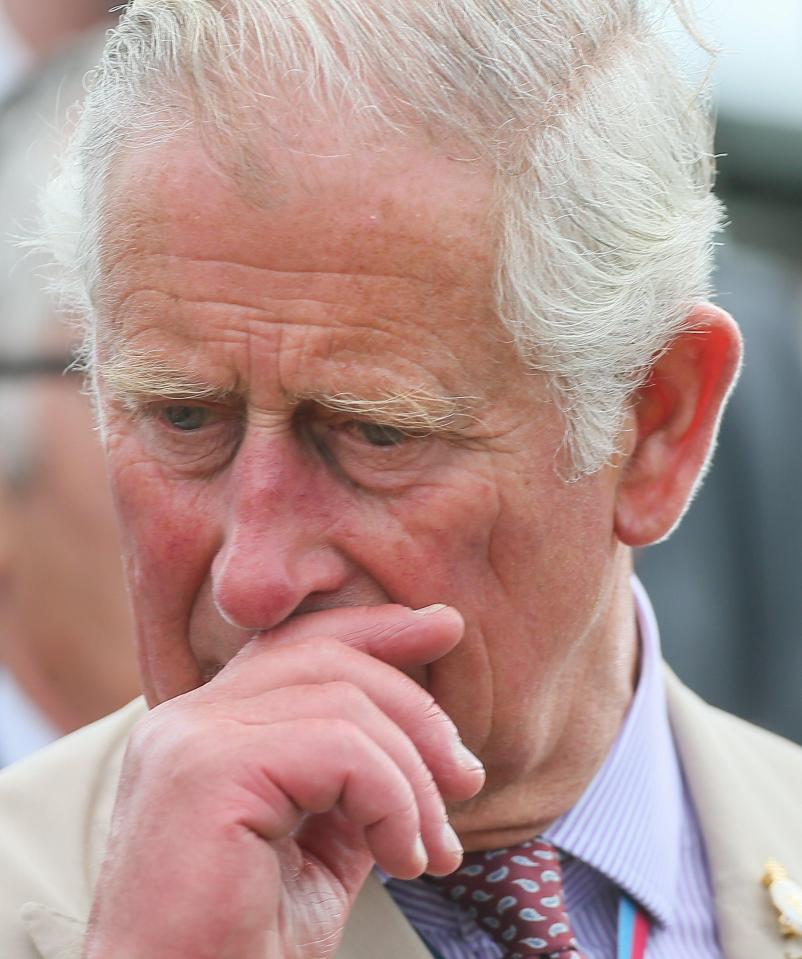  Prince Charles looks emotional as he visits the British Garden Memorial in Zonnebeke as part of the centenary commemorations