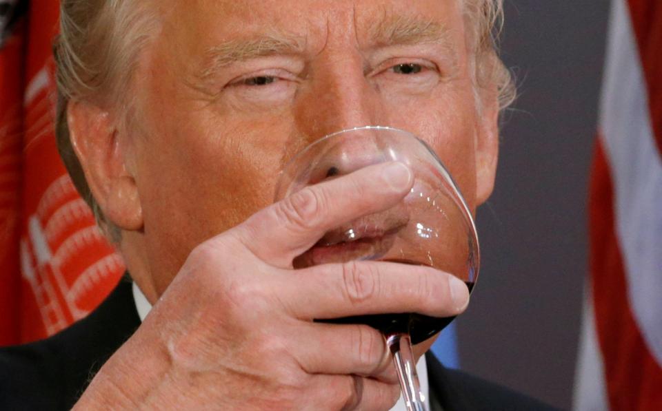  Donald Trump claims he is "teetotal"