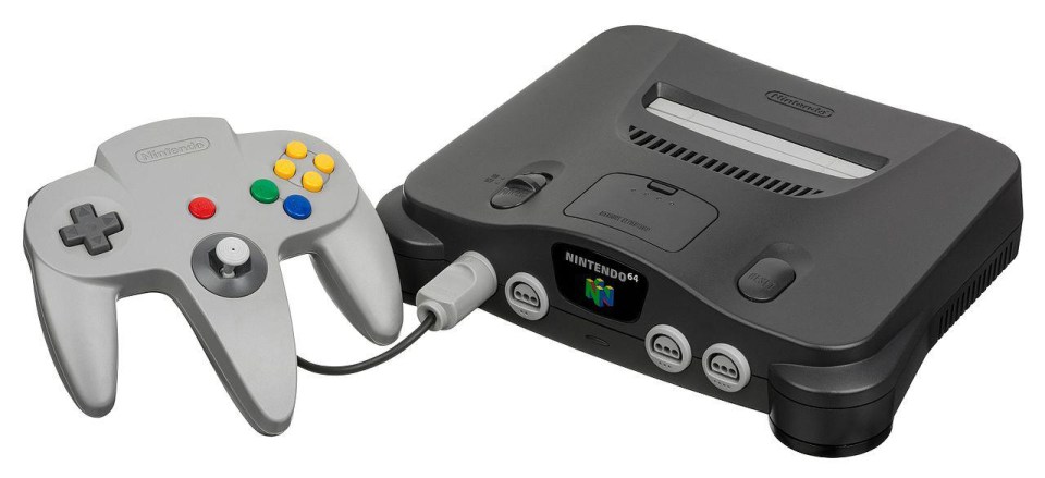 A view of the original console and its iconic controller