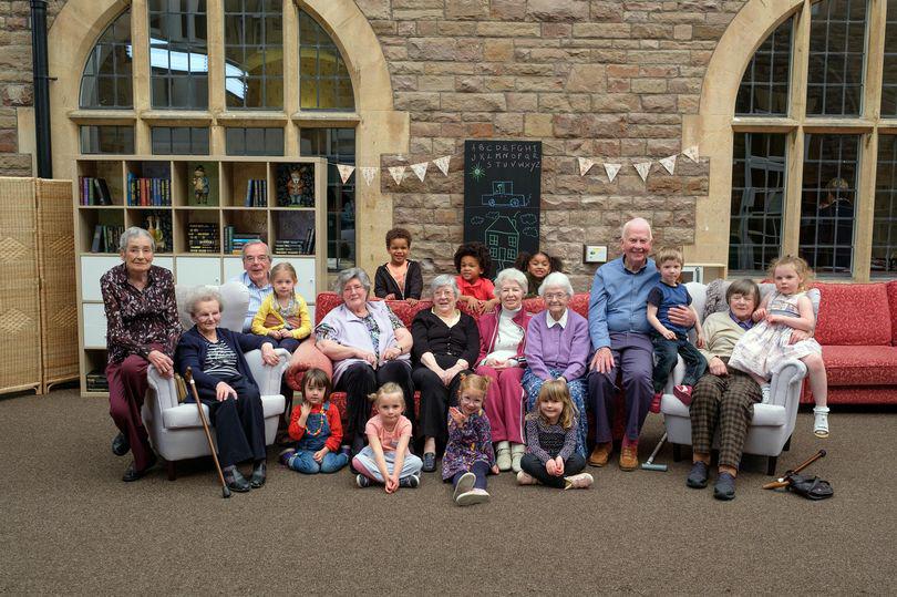  The show sees a group of 11 pensioners from St Monica's retirement home attend school every day with a group of nursery children