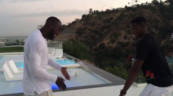  Romelu Lukaku has been enjoying a holiday in the US with Paul Pogba