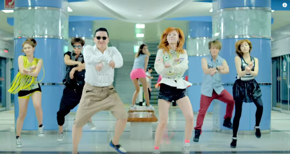  Psy's annoyingly catchy Gangnam Style is now into 4th place