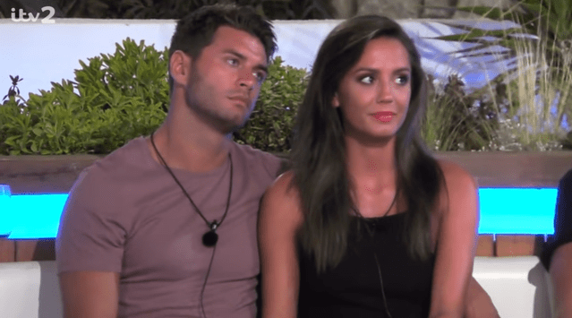  Mike Thalassitis and Tyla Carr on Love Island in 2017