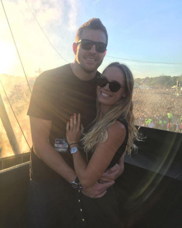 Caroline Wozniacki and boyfriend David Lee enjoy the recent Justin Bieber concert in London