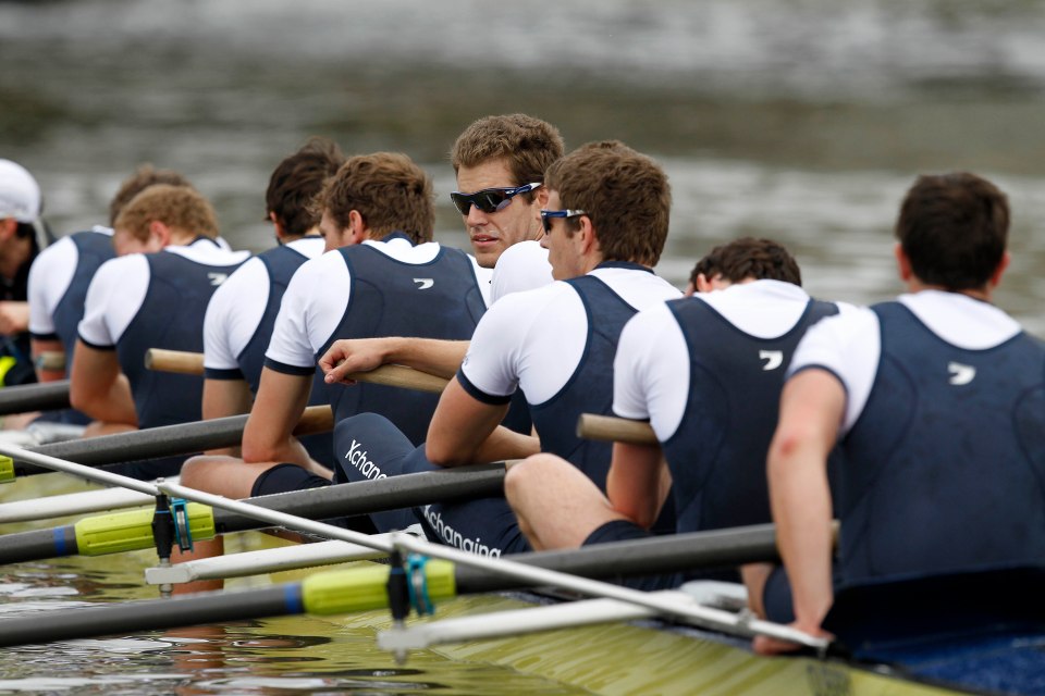  The Winklevoss twins rowed for Oxford during the 156th Boat Race in 2010 - and now sponsor the event