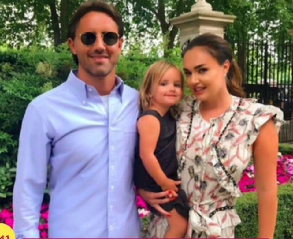  She is mum to a daughter Sophia, three, with husband Jay Rutland