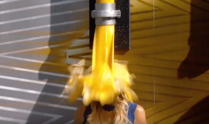  It was the correct answer as gunge immediately drenched Brandi