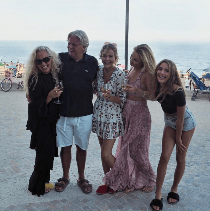  Lydia, centre, enjoying her holiday with her mum, dad, and sisters before the hell began