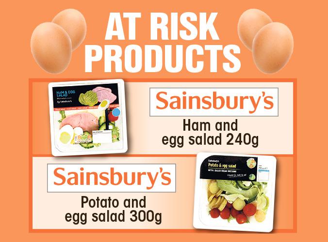  Sainsbury's have had to withdraw salad products