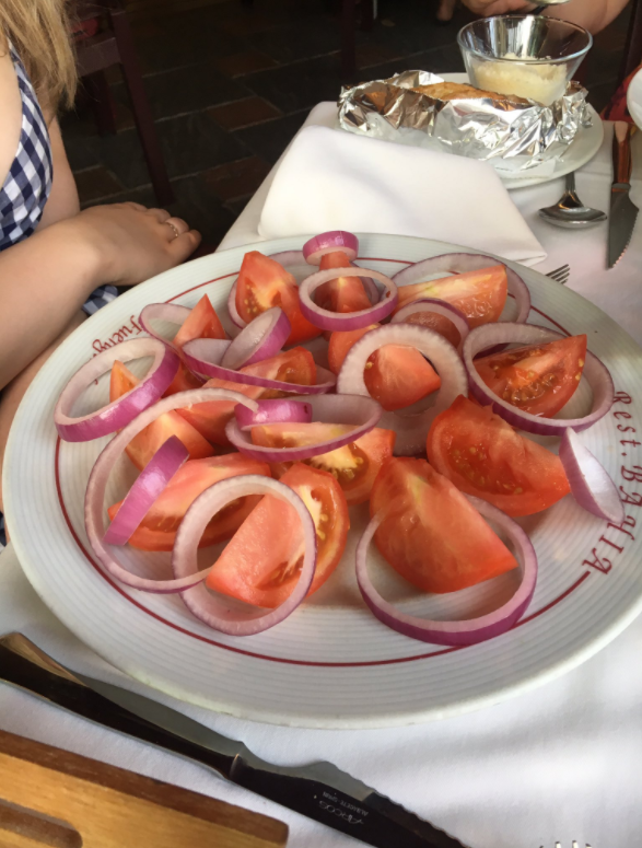  A close-up of Georgina's salad in all its glory