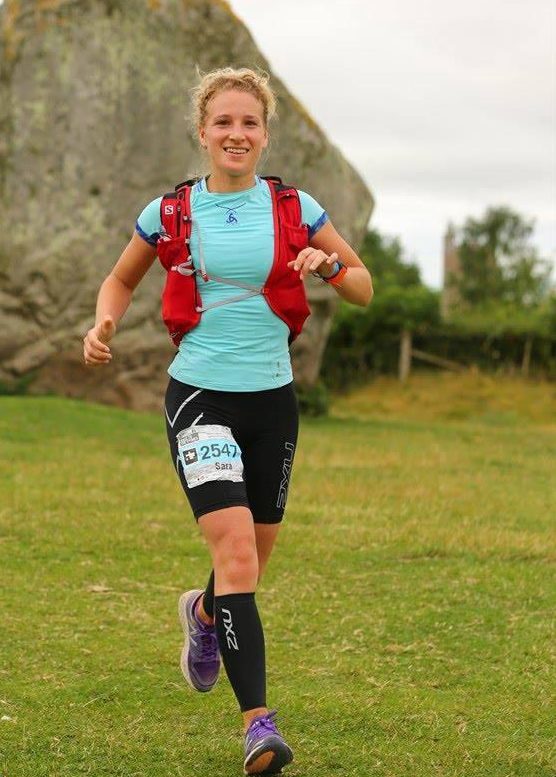  Sara finished the ultra marathon 12th in her age group of 313 women