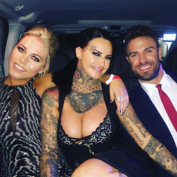  Chad Johnson was seen getting a cab home with Amelia Lily and Jemma Lucy