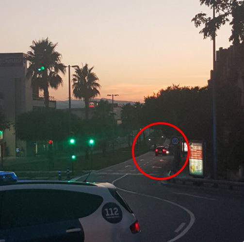  Spanish cops released this image of the aftermath of the ramming attack