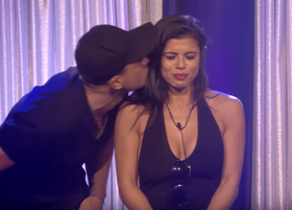  Jordan Davies stole a kiss from Marissa Jade after tricking her with a maths-themed game