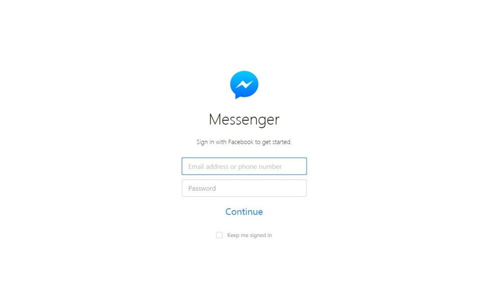  You can use Messenger without being logged in to Facebook